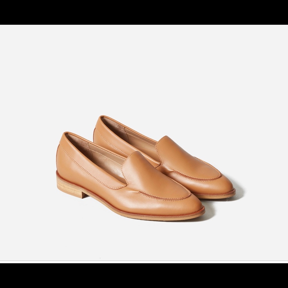 Everlane Tan Italian Leather Loafers